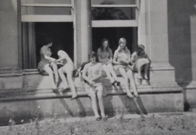 GP girls at opne window